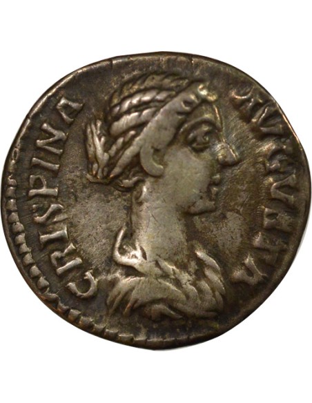 Rome Empire Crispine Autel 1 denier Argent 180-183 R Rome