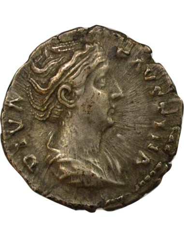 Rome Empire Faustine Mère Urania 1 denier Argent 147-150 R Rome