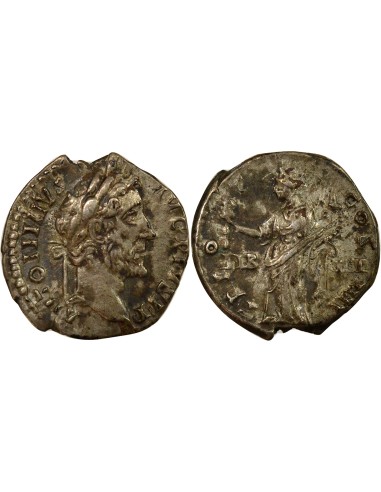 Rome Empire Antonin le Pieux Liberalitas debout 1 denier Argent 145 R Rome