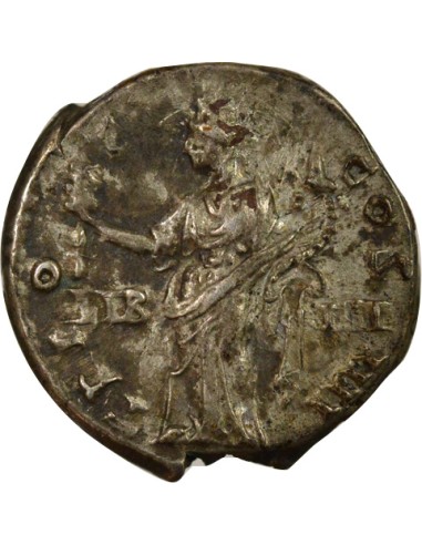 Rome Empire Antonin le Pieux Liberalitas debout 1 denier Argent 145 R Rome
