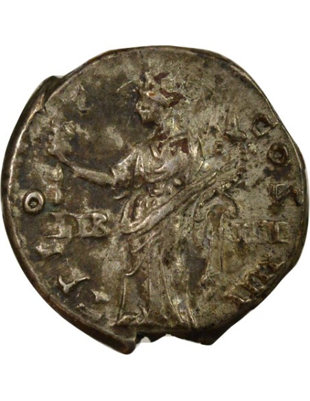Rome Empire Antonin le Pieux Liberalitas debout 1 denier Argent 145 R Rome