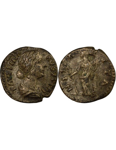 Rome Empire Faustine Jeune Hilaritas 1 denier Argent 161-164 R Rome