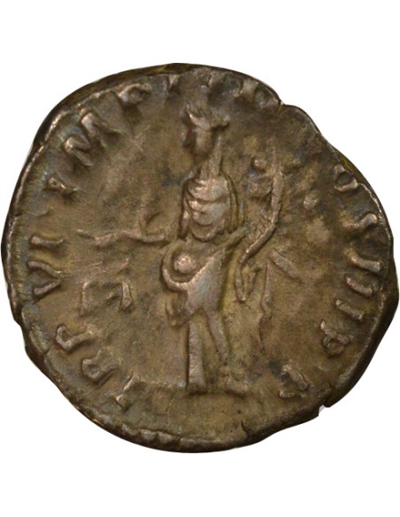 Rome Empire Commode Aequitas debout 1 denier Argent 181 R Rome