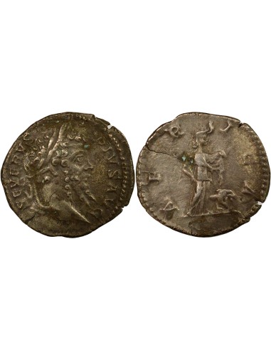 Rome Empire Septime Sévère L'Afrique 1 denier Argent 207 R Rome