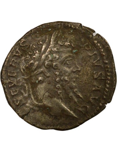 Rome Empire Septime Sévère L'Afrique 1 denier Argent 207 R Rome