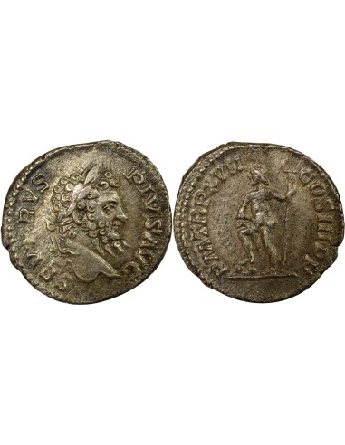 Rome Empire Septime Sévère Neptune 1 denier Argent 209 R Rome