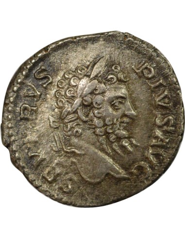 Rome Empire Septime Sévère Neptune 1 denier Argent 209 R Rome