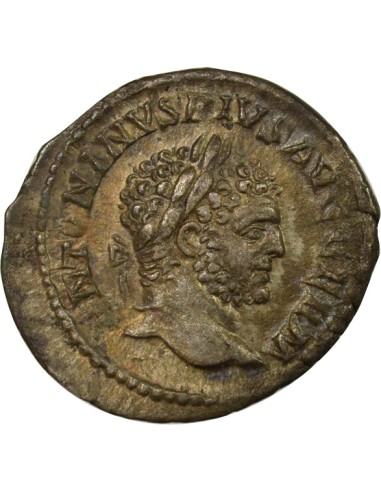 Rome Empire Caracalla Esculape 1 denier Billon 215 R Rome