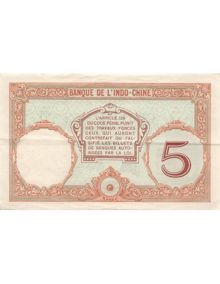 Nle Calédonie 5 francs 1926