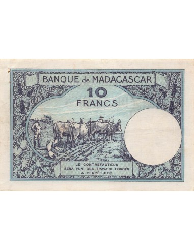 Madagascar 10 francs 1937