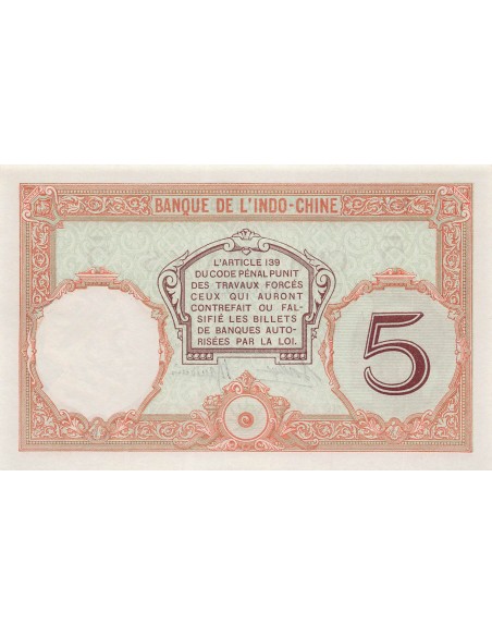 Nle Calédonie 5 francs 1926