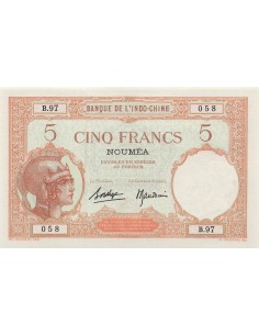 Nle Calédonie 5 francs 1926