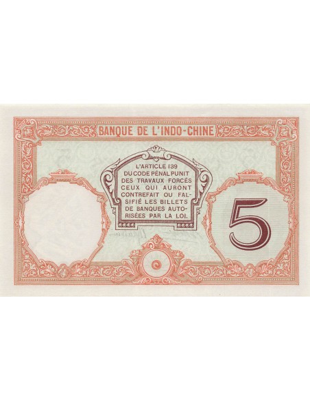 Nle Calédonie 5 francs 1926