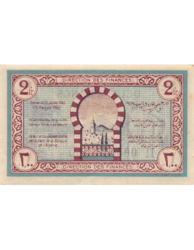 Tunisie 2 francs 1943