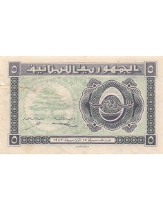 Liban 5 piastres 1942
