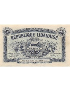 Liban 5 piastres 1942 2