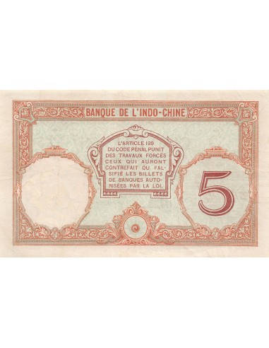 Nle Calédonie 5 francs 1926