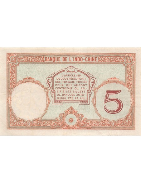 Nle Calédonie 5 francs 1926