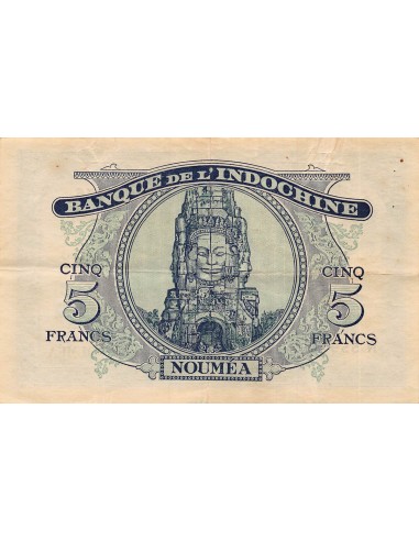 Nle Calédonie 5 francs 1944