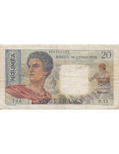 Nle Calédonie 20 francs 1951