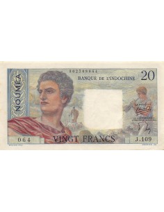 Nle Calédonie 20 francs 1954