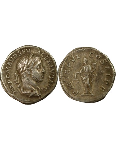 Rome Empire Alexandre Sévère Aequitas 1 denier Billon 227 R Rome