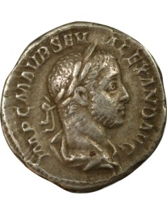 Rome Empire Alexandre Sévère Aequitas 1 denier Billon 227 R Rome 2