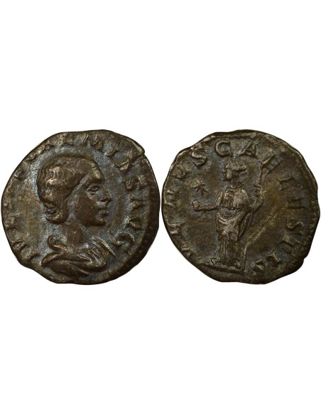 Rome Empire Julia Soaemias Bassiana Vénus debout 1 denier Billon 220-222 R Rome