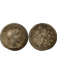 Rome Empire Alexandre Sévère Mars 1 denier Billon 232 R Rome