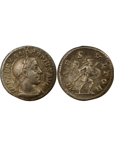Rome Empire Alexandre Sévère Mars 1 denier Billon 232 R Rome