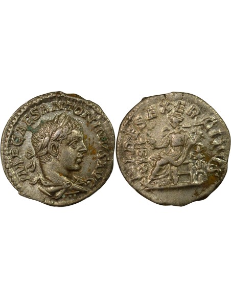 Rome Empire Elagabal Fides assise 1 denier Billon 219 R Rome