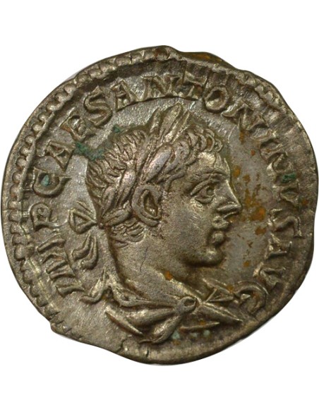 Rome Empire Elagabal Fides assise 1 denier Billon 219 R Rome