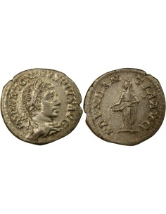 Rome Empire Elagabal Abundantia 1 denier Billon 220 R Rome