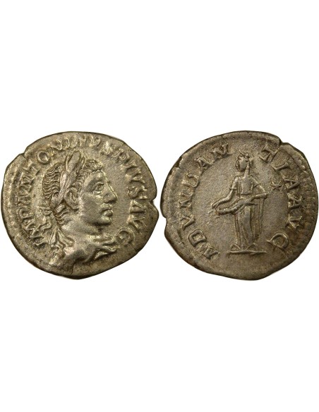 Rome Empire Elagabal Abundantia 1 denier Billon 220 R Rome