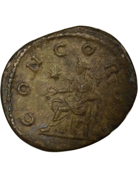 Rome Empire Julia Cornelia Paula Concordia assise 1 denier Billon 220 R Rome