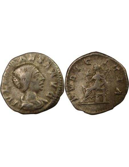 Rome Empire Julia Maesa Pudicitia 1 denier Billon 222 R Rome
