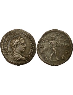 Rome Empire Elagabal Mars 1 denier Billon 219 R Rome