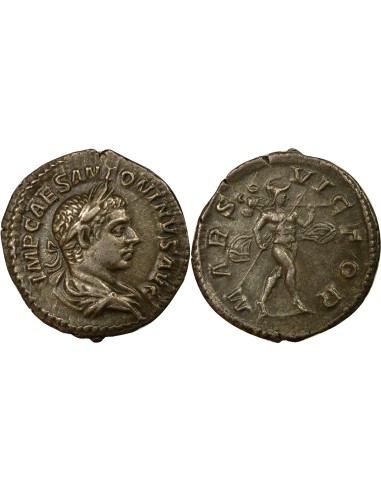 Rome Empire Elagabal Mars 1 denier Billon 219 R Rome