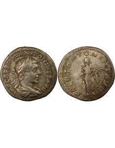 Rome Empire Elagabal Salus 1 denier Billon 218 R Rome