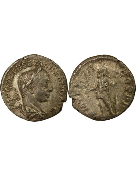 Rome Empire Alexandre Sévère Mars 1 denier Billon 223 R Rome