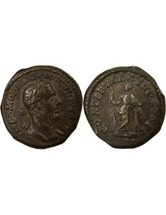 Rome Empire Macrin Securitas debout 1 denier Billon 217 R Rome