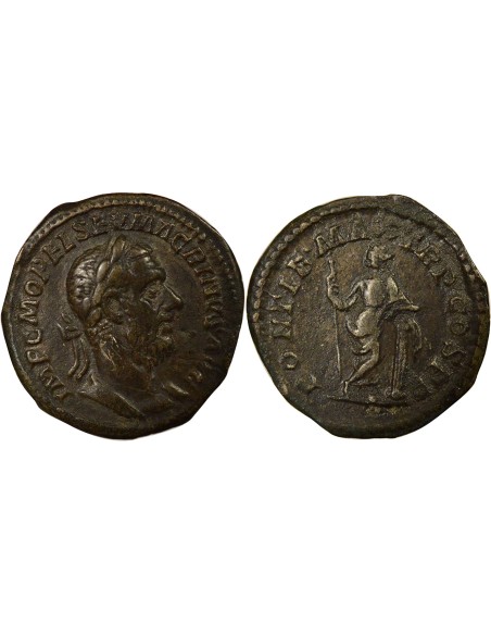 Rome Empire Macrin Securitas debout 1 denier Billon 217 R Rome