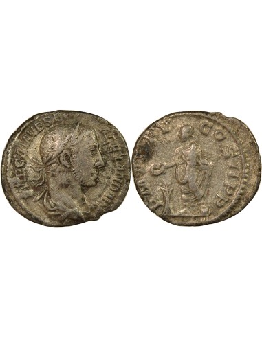 Rome Empire Alexandre Sévère Offrande de l'Empereur 1 denier Billon 226 R Rome