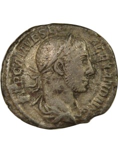 Rome Empire Alexandre Sévère Offrande de l'Empereur 1 denier Billon 226 R Rome 2