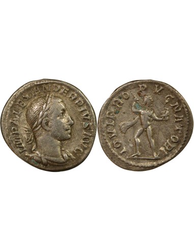 Rome Empire Alexandre Sévère Jupiter debout 1 denier Billon 231 R Rome