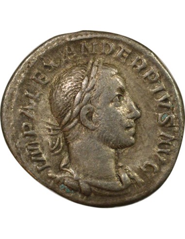 Rome Empire Alexandre Sévère Jupiter debout 1 denier Billon 231 R Rome