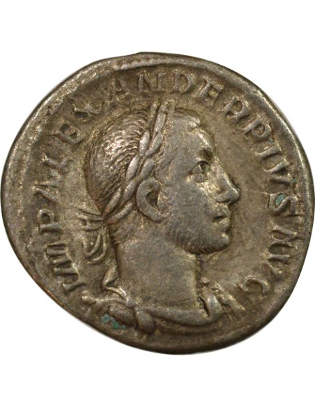 Rome Empire Alexandre Sévère Jupiter debout 1 denier Billon 231 R Rome