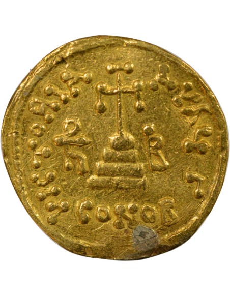Empire Byzantin Héraclius 1 solidus Or 638-639 Constantinople