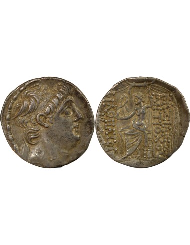 Grèce (Royaume Seleucide) Antiochos IX Zeus assis 1 tetradrachme Argent 96 / 95 Av JC Antioche