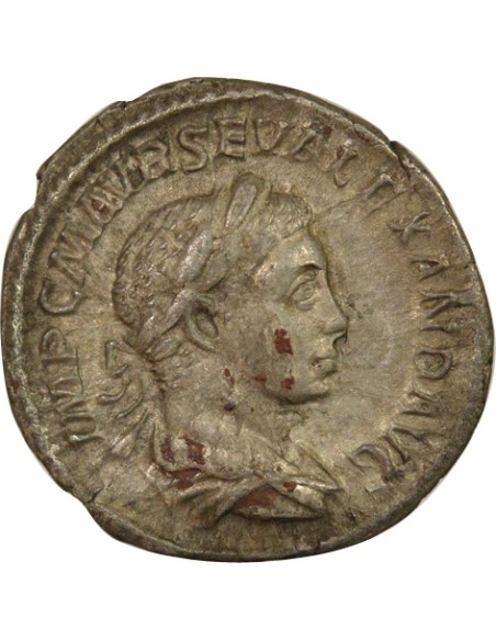 Rome Empire Alexandre Sévère Mars 1 denier Billon 223 R Rome